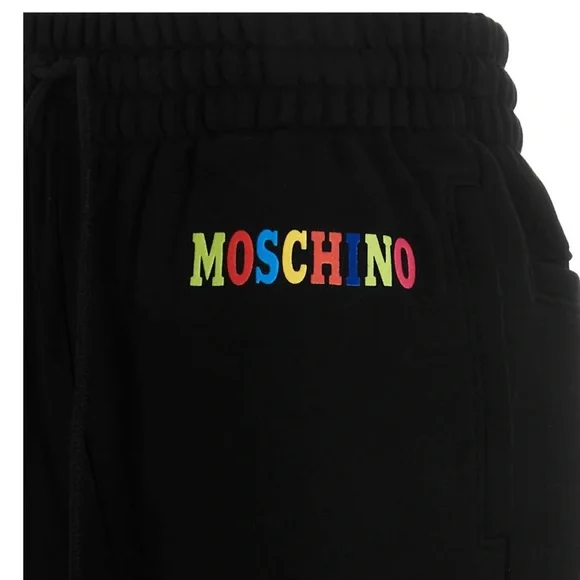 Moschino rainbow Logo Printed Jogging Pants . Unisex.. Size 4/38